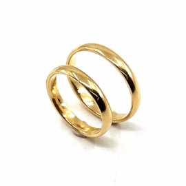 ALIANZA ORO 18KT CLASICA 3MM CONFORT PESO G2,60-3,80 