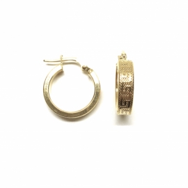AROS ORO 18KT GRECA D12X4X2MM PESO G2,4
