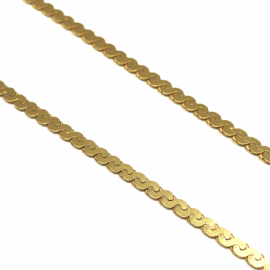 CADENA ORO 18KT ESE DOBLE 60CM D2,8X1,15MM PESO G20,5