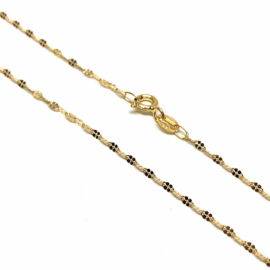 CADENA ORO 18KT DESTELLO 50CM  D0,95 PESO 1G