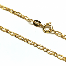 CADENA ORO 18KT MARTELADO 60CM D2,5X0,75MM PESO G3,6