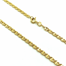 CADENA ORO 18KT TRAVESIÑO 60CM D3,3X1,1MM PESO G8,60