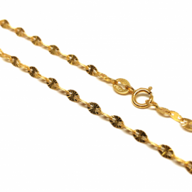 CADENA ORO 18KT 40CM SUPERPLANA TALLADA D2,5MM PESO G2,25 