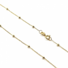 CADENA ORO 18KT BOLITAS D1,90MM 50CM PESO G1,55