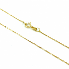 CADENA ORO 18KT ESLABONES 1MM 40CM PESO G0,95