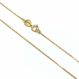 CADENA ORO 18KT ESLABON 45CM PESO G1,05