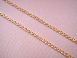 CADENA ORO 18KT TRAVESIÑO PLANA 60CM D3X1MM PESO G13,15