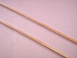 CADENA ORO 18KT ESPIGA CUADRADA D1,30MM 45CM PESO G5