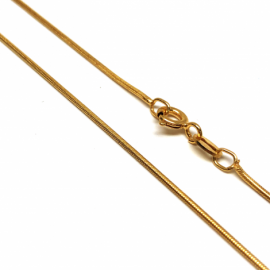 CADENA ORO 18KT COLA DE RATON 45CM D1MM PESO G4,60