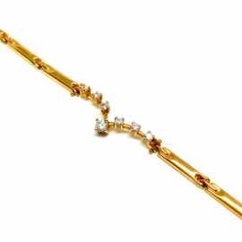 PULSERA ORO 18KT FIRMAMENTO CIRCONITAS 19CM D3X2MM G7,90