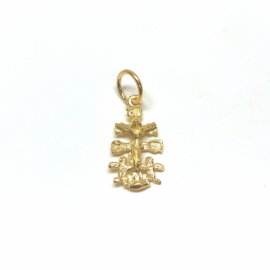 CRUZ ORO 18KT CARAVACA PEQUEÑA PESO 0,80G D15X8MM