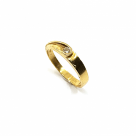 ANILLO ORO 18KT BRILLANTE (H-VS1) 0,15 CTS PESO G