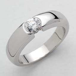 ANILLO ORO 18KT Y BRILLANTE H-VS 0,20KT PESO 6,85G