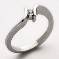 ANILLO ORO 18KT Y BRILLANTES HVS 0,07KT PESO 3,55G