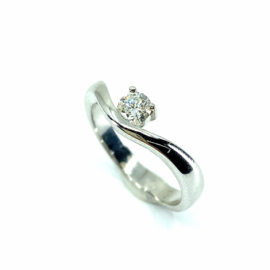 ANILLO ORO 18KT Y BRILLANTES HVS 0,30CTS PESO G4,25