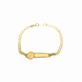 ESCLAVA BEBE ORO 18 KT HUNGARINA 14CM G2,00