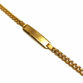 ESCLAVA ORO 18KT BILBADO D3,5X1,5MM L21CM PESO G5,05