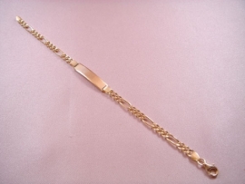 ESCLAVA ORO 18KT TRES X UNO 21CM PESO G7,10