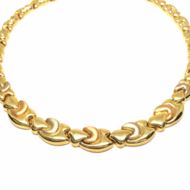 GARGANTILLA ORO 18KT TRICOLOR ESTAMPADO 45CM D15X5,75MM PESO G60,05