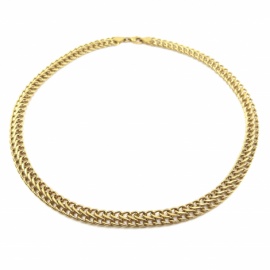 GARGANTILLA ORO 18KT MALLA 40CM D7,20X2,50MM PESO G12,40